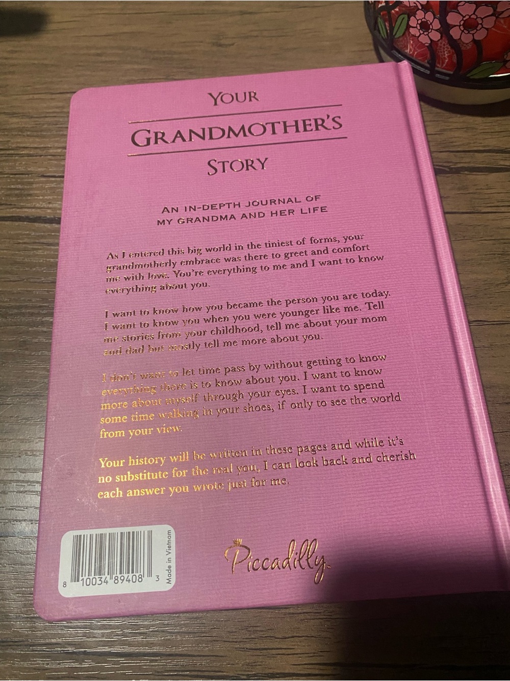Your Grandmother's Story Pink Memory Journal - Picture 7 of 11